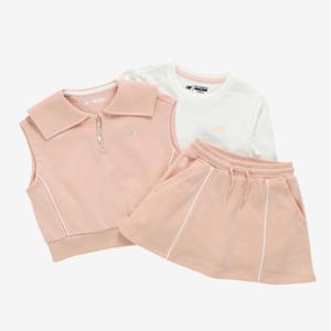 뉴발란스 키즈 조끼 레이어드 3pcs 셋업 B1 NK9YF1801G 61 84