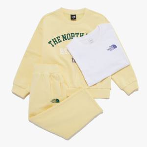 노스페이스키즈 NM5MR03V 옐로우 스쿨데이 3PCS 세트