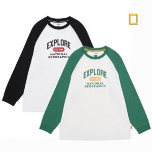 내셔널지오그래픽키즈  (K251UTS020) 래글런 긴팔 티셔츠
