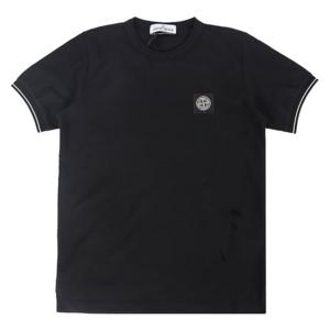 스톤아일랜드 25SS 키즈 패치 반팔티 블랙 K1S162100001 S0018 V0029 6-8Y