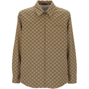 구찌 긴팔 셔츠 794808 ZAF4S2580 CAMEL EBONY