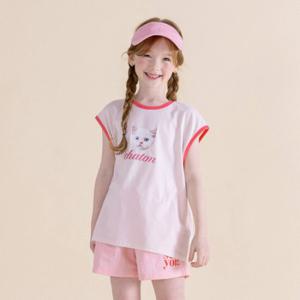 [아이러브제이] 냥이 민소매 링거티 JXUTO12