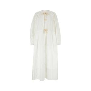 질샌더 미디 원피스 J40CT0114J45127 100 WHITE