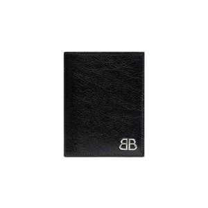 발렌시아가 모나코 버티컬 바이폴드 지갑 블랙 7665512AAS61000