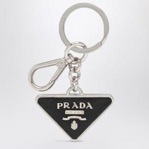 PRADA 블랙 사피아노와 메탈 키링 2PP080053/Q_PRADA-F0002