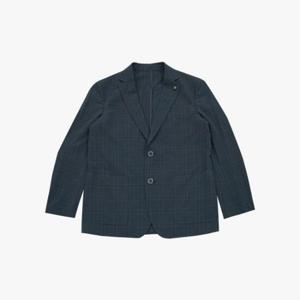크로커다일 CDAABJK2104 써커 선염 체크 패턴 자켓