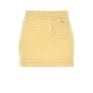 프라다 숏 스커트 21480SOOO1ISX F0061 YELLOW