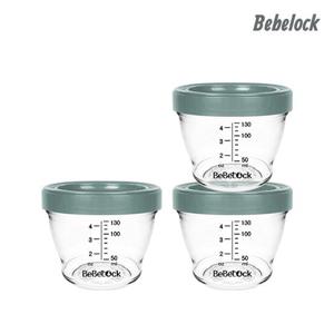 [베베락]포네르 트라이탄 이유식 용기 180ml 블루그레이(3P)