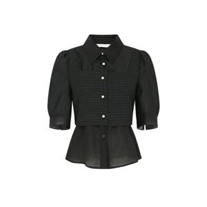 (JJ지고트) 트위드 뷔스티에 레이어 블라우스 GR6A0BL331