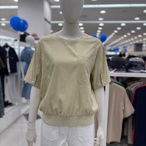 [올리비아로렌]VOCNS4M6226 라운드넥반팔블라우스