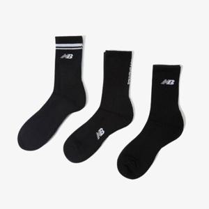 뉴발란스양말 KQJ NBGEEAP216-19 올파일 변형로고 장목양말 3Pack