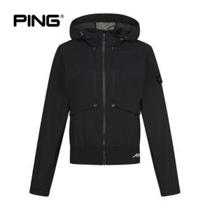 [핑](본사) [PING] 여성 메쉬 투웨이 후드 점퍼 121E2JP751_BK