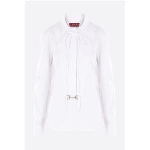 GUCCI poplin shirt with Horsebit detail 831912Z8B2P9000