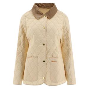 바버 여성 아이보리 Annandale 퀼트 자켓 LQU0475LQUCR71