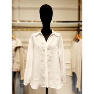 [시슬리] (SAWSE8531) Online Exclusive 린넨 오픈 카라 셔츠