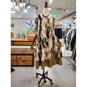 스테파니 세이브존01 스퀘어 나염 원피스 A25SO5228