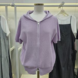 [숲]반팔 니트 후드집업 SBXSK20A