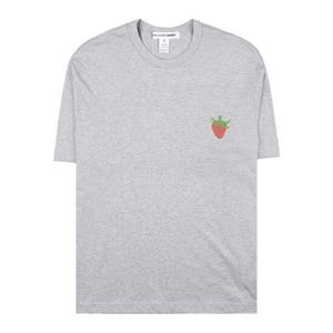 [꼼데가르송] 스트로베리 프린트 티셔츠 FKT014 GREY