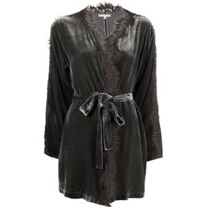 골드호크 롱 더스터 벨벳 블레이저 GH4447DARKGREY
