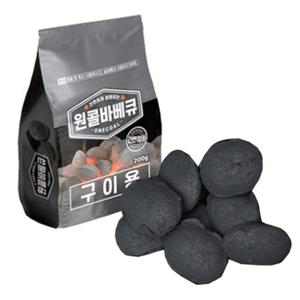 조개탄 원콜바베큐614 간편점화 구이용 야자숯 200g 착화제