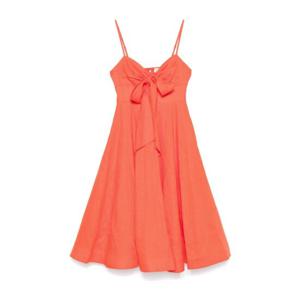 짐머만 라바 오렌지 리넨 스모크 원피스 2323DR251 RED