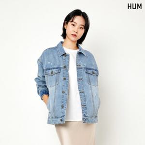 [HUM][HUM]여) L톤 오버핏 데님 트러커 자켓(FHOSDJA534M)