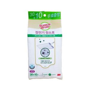 3M 스카치브라이트 재활용 PET 정전기 청소포 30+10