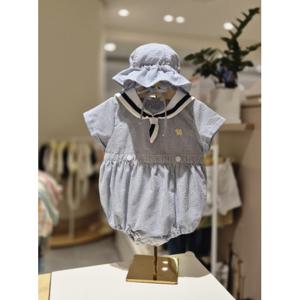 블루독베이비 10 25SS여름신상(BL)마린 크루넥 바디수트세트 (4531360410)