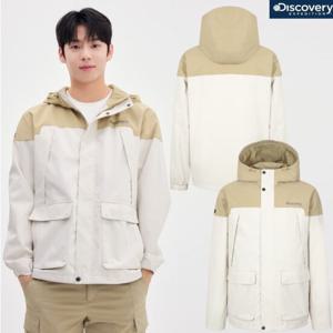 [디스커버리] 남성 25년 봄 바람막이 사파리형 마운틴쿡 자켓 DMWJ31051 IVD