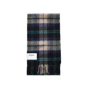 BARBOUR USC0002 TN23 타탄 체크 프린지 머플러