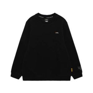 내셔널지오그래픽키즈 K255USW020 남여공용 베스트아이템 스몰로고 맨투맨 블랙