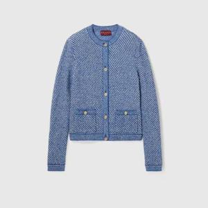 구찌 가디건 818643XKENR4179 LIGHT BLUE DOM