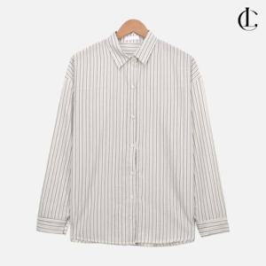 엘케이트 여성 남방 줄무늬 베이직 루즈핏 봄 클래식셔츠 LCHT075
