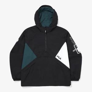 휠라자켓 TQJ FS2JKF2112X-BLK 배색 오버핏 자켓