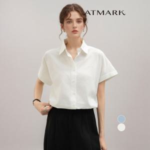 ATMARK (77까지)롤업소매베이직반팔셔츠_AA53SH011G