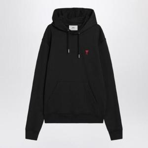 AMI PARIS Ami De Coeur black hoodie BFUSW235D730/Q_AMI-001