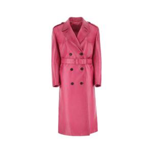 PRADA 푸시아 가죽 코트 56A074S22211KD F0029