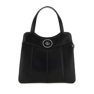 GUCCI 블랙 가죽 스몰 쁘띠 GG 핸드백 745918AABSG 1000
