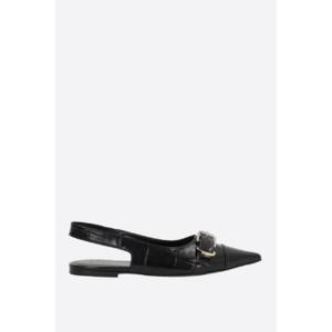 GIVENCHY Voyou slingbacks in crocodile-embossed leather BE500SE29R001