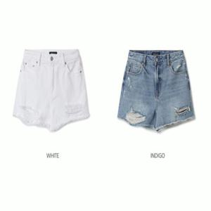 후아유 여성 디스트로이드 데님 반바지 / Destroyed Short Denim Shorts WHTJF2637F 17