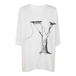 와이즈 요지 야마모토 반팔 티셔츠 YTT026701 White