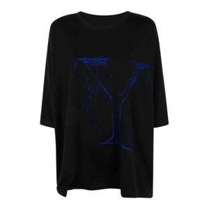 와이즈 요지 야마모토 반팔 티셔츠 YTT026702 Black