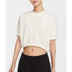 나이키 W 크루넥 반팔 크롭 프렌치 테리 탑 DD4 HJ0225 133