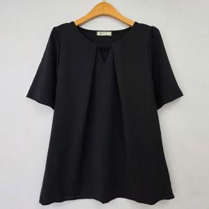 [아이우먼] 하이디셔링숄더블라우스 NBU445M506 빅사이즈