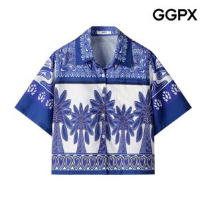 [GGPX] 페이즐리 야자수 바캉스룩 셔츠 (GP6SH015F)