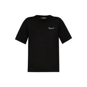 Dsquared2 로고 라인스톤 장식 크루넥 티셔츠 S75GD0452D20020 900 TP940294555