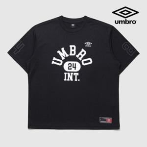[엄브로] 원포인트 메쉬 반팔 티셔츠 UQ321CRS71 BLK