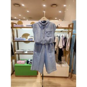 [티파니 5] 주니어세트 연블루소매트임블라우스 일자바지 (T53KBB040BP120)