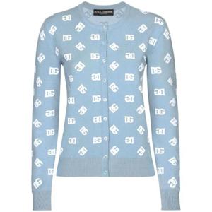 돌체앤가바나 DG Intarsia Crew Neck Cardigan FXV09TJFMGT TP719837759