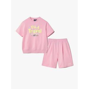 휠라키즈(FILA KIDS) (FK2FSH2402XSUP) Travel club 하프 상하세트